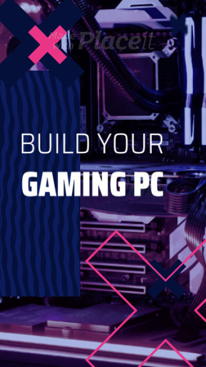 Instagram Story Video Generator with a PC Gaming Theme 1391b-3286