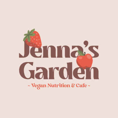 Online Logo Template for a Healthy Vegan Cafe 4315f