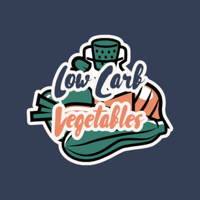 Dietary Products Brand Logo Creator Featuring Vegetables 4317f