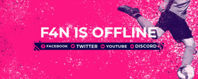 Soccer-Themed Twitch Banner Design Generator with Realistic Graphics 3664e