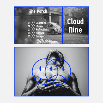 R&B Album Cover Generator with a Geometric Grid of Pictures 3084b-el1