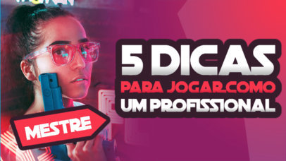 YouTube Thumbnail Template With a Gaming Theme 3953a