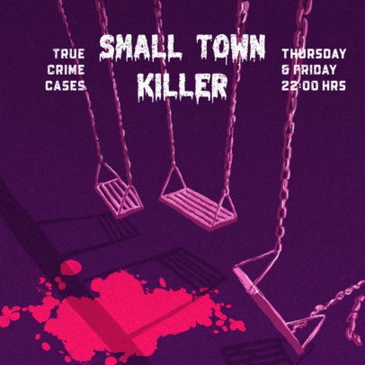 Podcast Cover Design Maker for a True Cold Case Episode 4359j