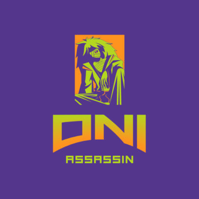 Gaming Logo Maker with a Character Graphic Inspired by a Naruto Villain 4373i