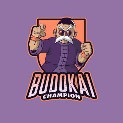 Dragon Ball-Inspired Logo Creator with a Character Inspired by Master Roshi