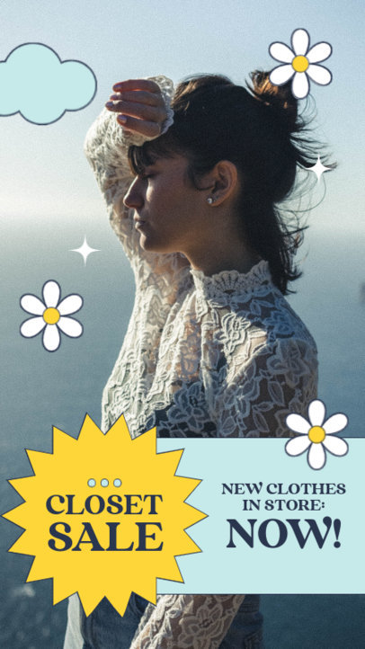 Instagram Story Generator to Announce a Second-Hand Clothing Sale 4033e-el1