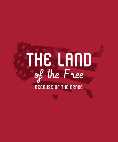 Holiday T-Shirt Design Creator with a Patriotic Quote To Celebrate the 4th of July 3751f