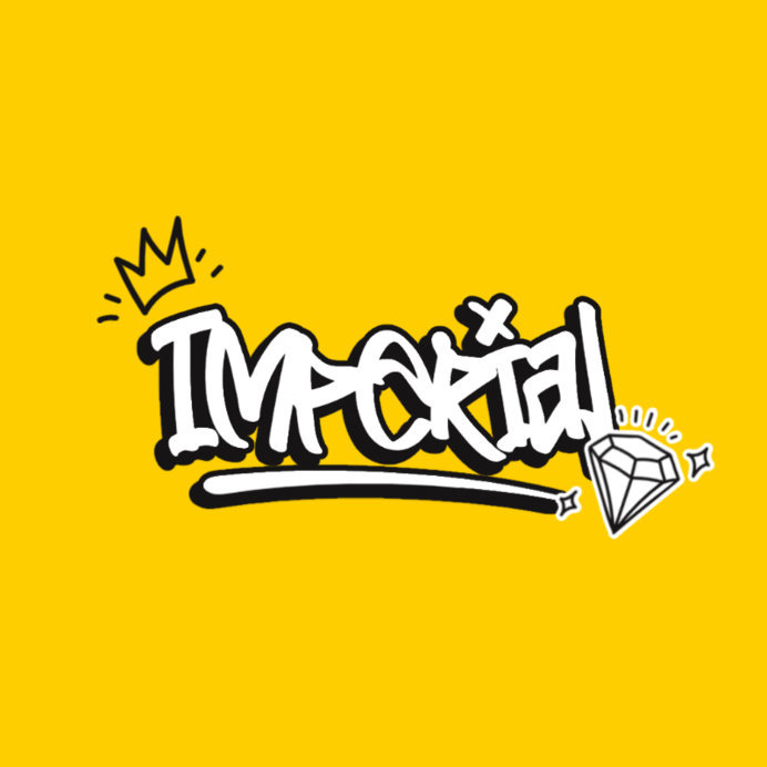 Placeit Typography Logo Maker for a Street Style Clothing Brand with a Diamond Graphic