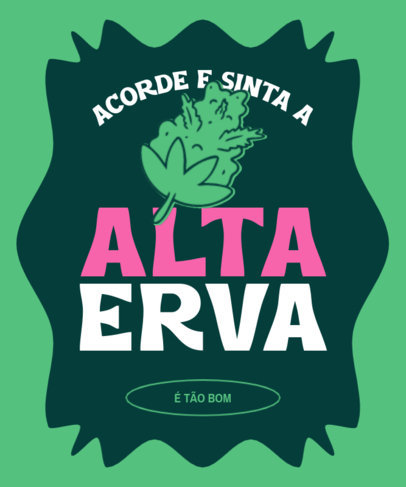 Placeit - T-Shirt Design Creator for a 420 Celebration with Cannabis ...