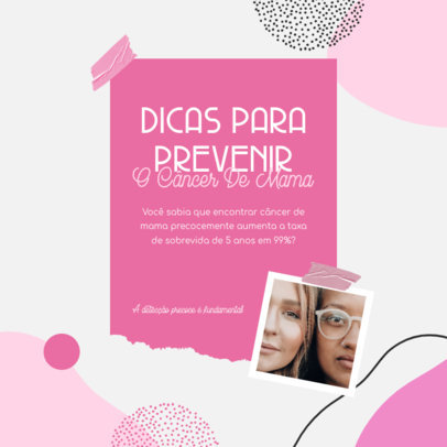 Placeit - Instagram Post Maker for a Breast Cancer Prevention Guide