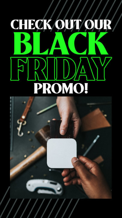 Placeit - Promo Instagram Story Generator Featuring a Black ...