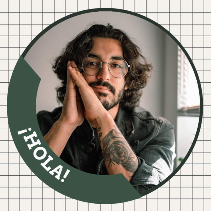 Placeit - LinkedIn Profile Picture Template with a Gridded Background ...