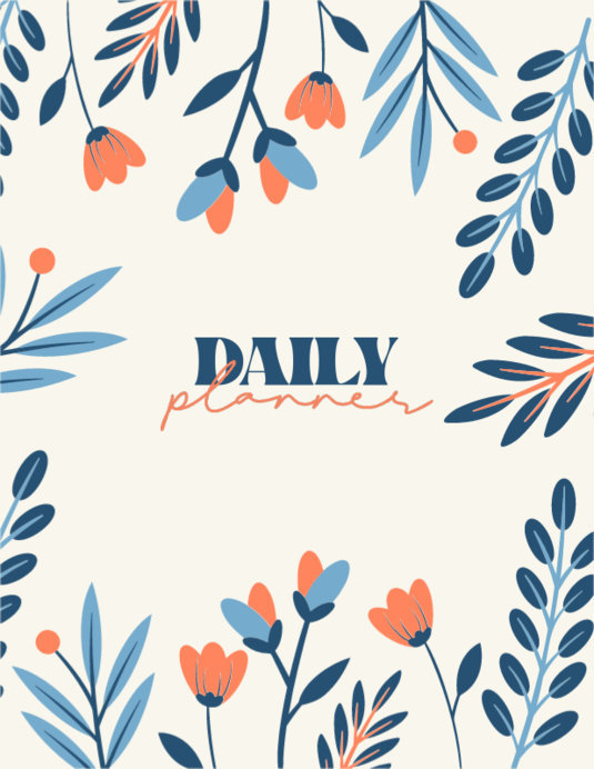Daily Planner Cover Design