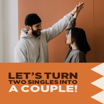 Placeit - Instagram Post Template Featuring Pictures of Happy Couples ...