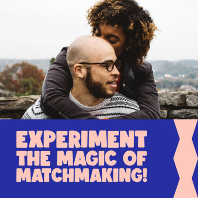 Placeit - Instagram Post Template Featuring Pictures of Happy Couples ...