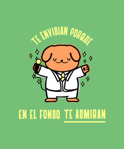 Placeit - T-Shirt Design Maker Featuring a Meme Inspired by Juanga