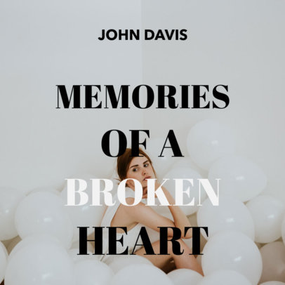 Book Cover Maker with Centered Fonts and Image as Background 409e