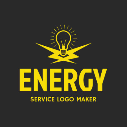 Electrician Services Logo Maker with Electrical Icons 1183c