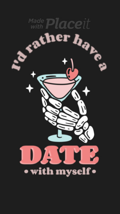 Sarcastic Instagram Story Video Maker With an Anti-Valentine's Day Theme