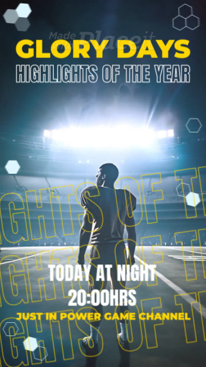 Instagram Story Video Generator for a Football Program