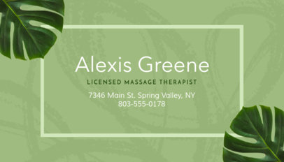 Placeit Massage Therapist Business Card Maker