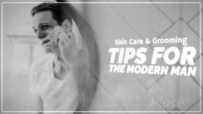 Intro Video Generator Featuring Skincare and Grooming Tips for Men