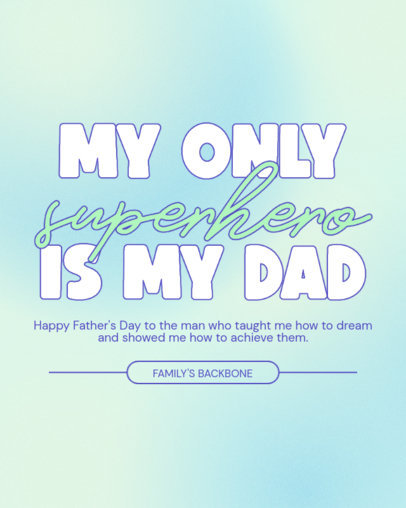 T-Shirt Design Template with a Customizable Thank You Phrase for Father's Day