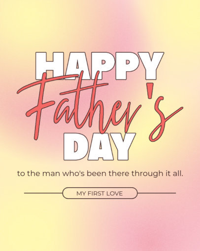 T-Shirt Design Generator with a Quote for Father's Day in Contrasting Typefaces