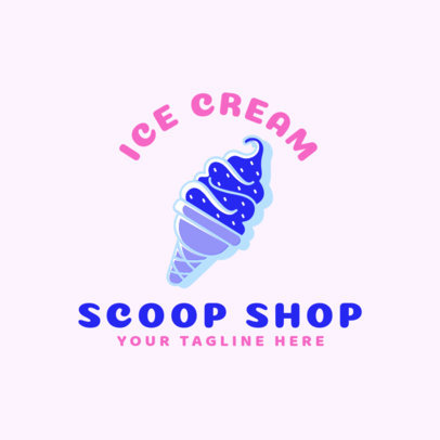 Placeit - Ice Cream Store Logo Maker with Pastel Colors