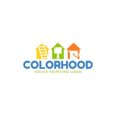 Logo Maker for a House Painting Company 1437d