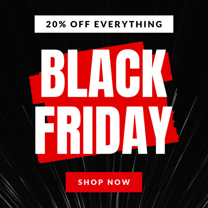 Placeit 20 Discount Ad Maker for a Black Friday Sale