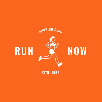 Placeit Track And Field Logo Maker For A Running Club