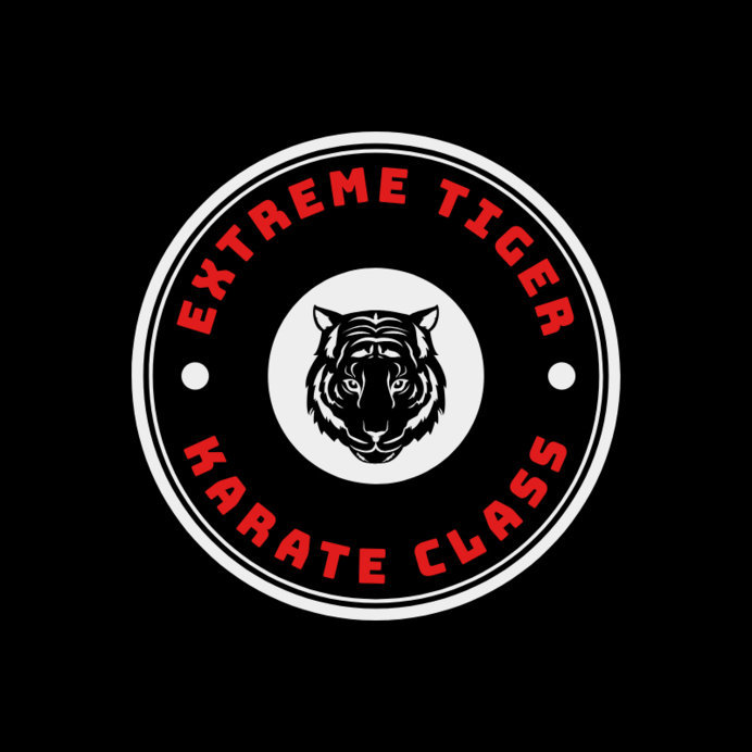 Placeit Martial Arts Logo Generator for a Karate Class