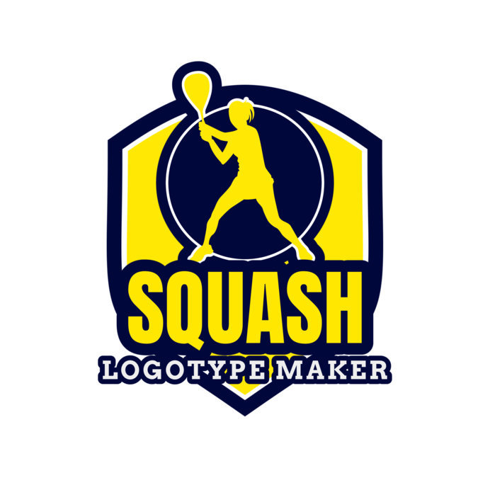 Placeit Minimalist Squash Logo Maker