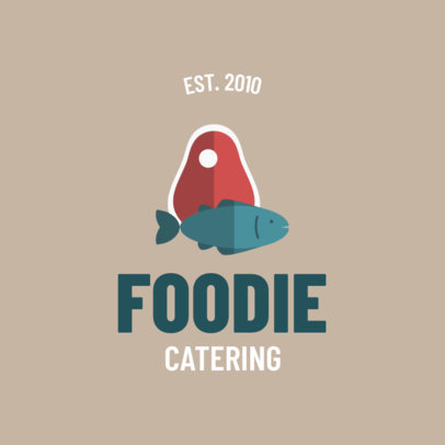 Minimalistic Food Service Logo Maker 1924d