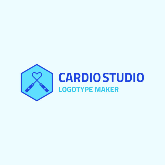 Placeit Fitness Logo Maker for a Cardio Studio