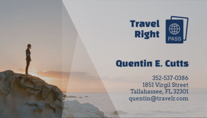  Travel Agent Business Card Generator with Tourism Graphics 197f 83-el