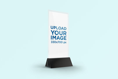 Download Placeit Menu Holder Mockup With A Plain Background