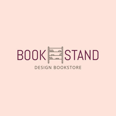 Bookstore Logo Maker with a Minimalistic Style 1268g-121-el