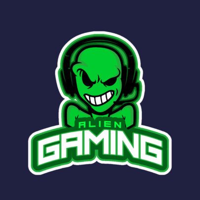 Placeit - Gaming Logo Creator Featuring an Alien with Three Eyes
