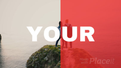 Intro Maker for a Logo Reveal Featuring a Bold Style 393