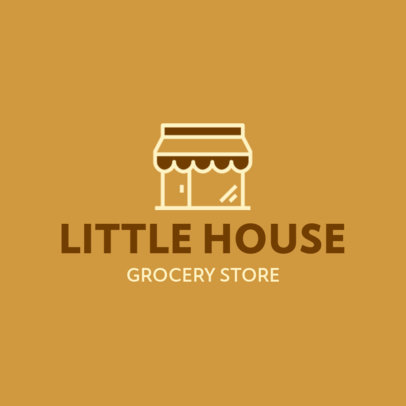 Placeit - Simple Logo Template for an Online Grocery Shop