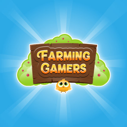Placeit Farming Mobile Game Logo Maker Featuring A Strawberry Game logo design, board game graphic design, gui, advertising, web design, social media and logo and card layout design i did for the game asiramyth by mirrorforge! usd