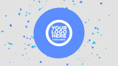 Intro Maker for a Logo Reveal Featuring a Spinning Liquid Motion Graphics 341