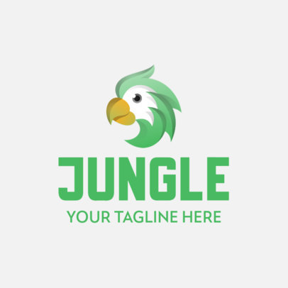 Company Logo Creator with a Friendly Parrot Graphic 342b-el1