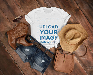 Placeit - Transparent Outfit Mockup of 