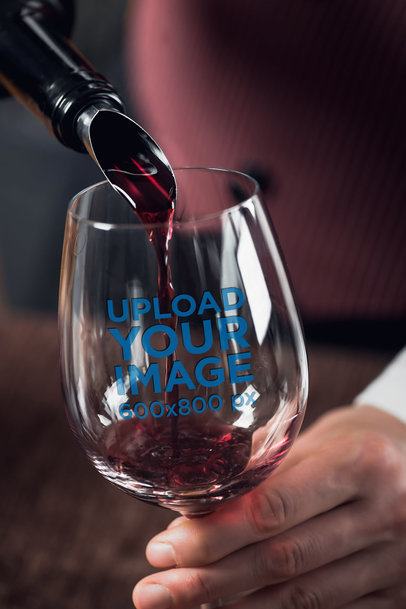 Download Wine Glass Mockup Generator Try 15k Mockups For Free Placeit