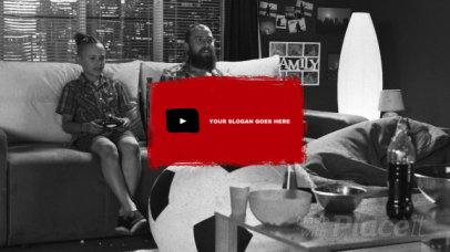 YouTube End Card Video Maker with a Grunge Style 911-el1