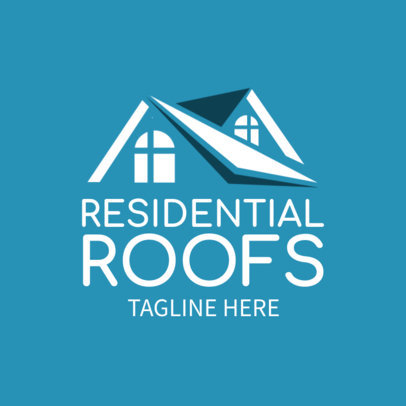 Free Logo Maker for a Roof Repairing Business with a Minimal Style 3696i