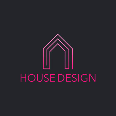 Minimalist Logo Maker for a House Design Firm 3990e